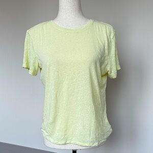 Athleta Soft Yellow Short Sleeve Tee